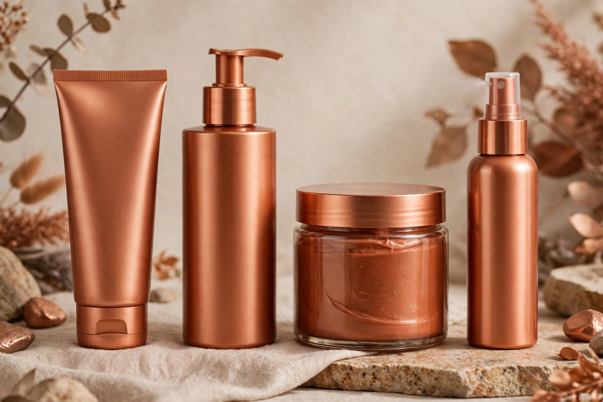 Copper hair maintenance products including color-depositing conditioner