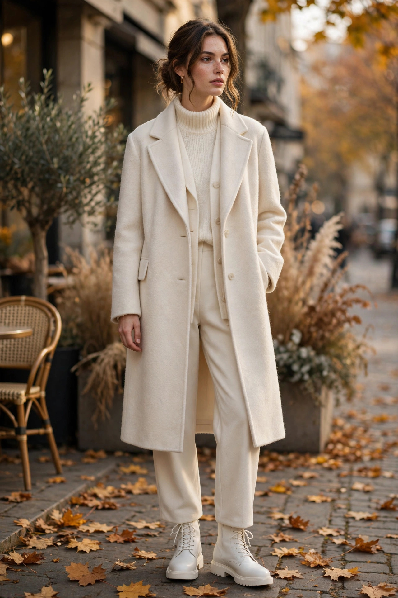 Fall outfit: All-Cream Layers
