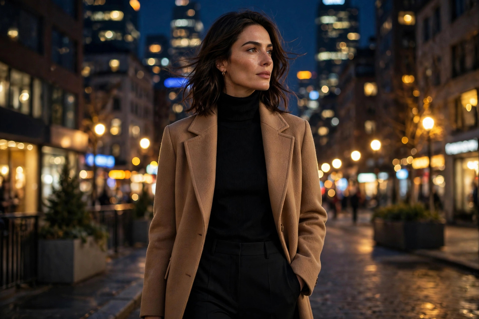 Polished evening winter capsule outfit